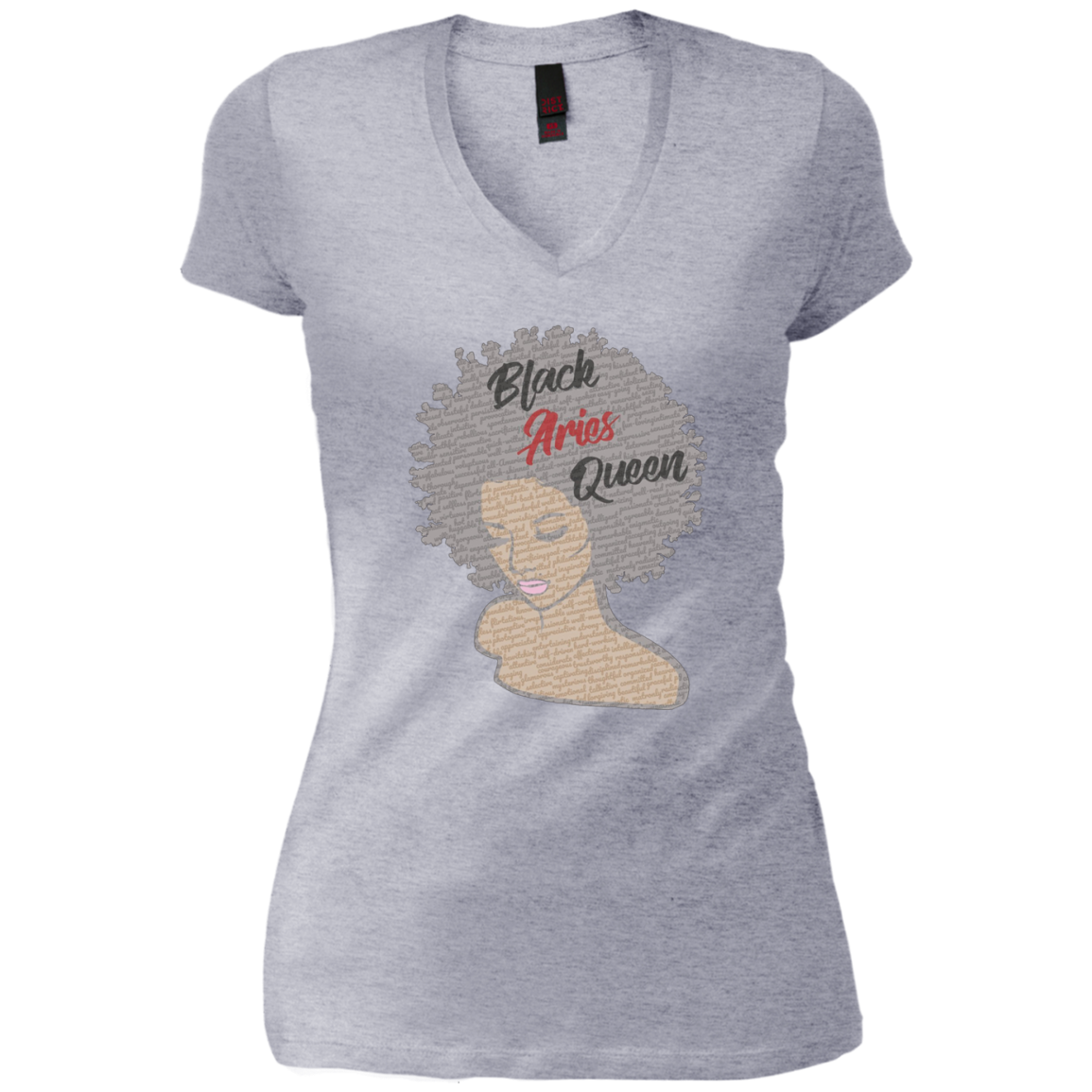 Aries Zodiac Birthday Afro Gift T-Shirt for Black Women