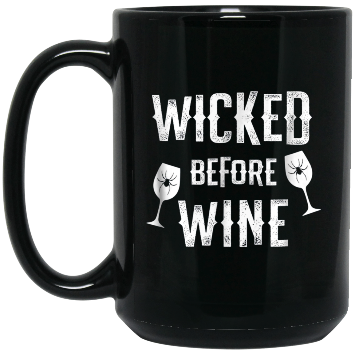 Funny Halloween Wine Shirt Wicked Before Wine T-Shirt