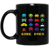 Image of "Game Over" retro alien invaders tshirt 80s 8-bit video game