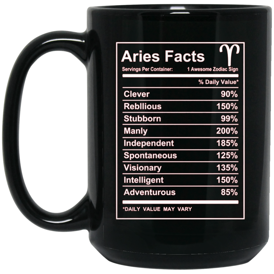 Aries Facts - Funny Aries zodiac T-shirt Cool short sleeve