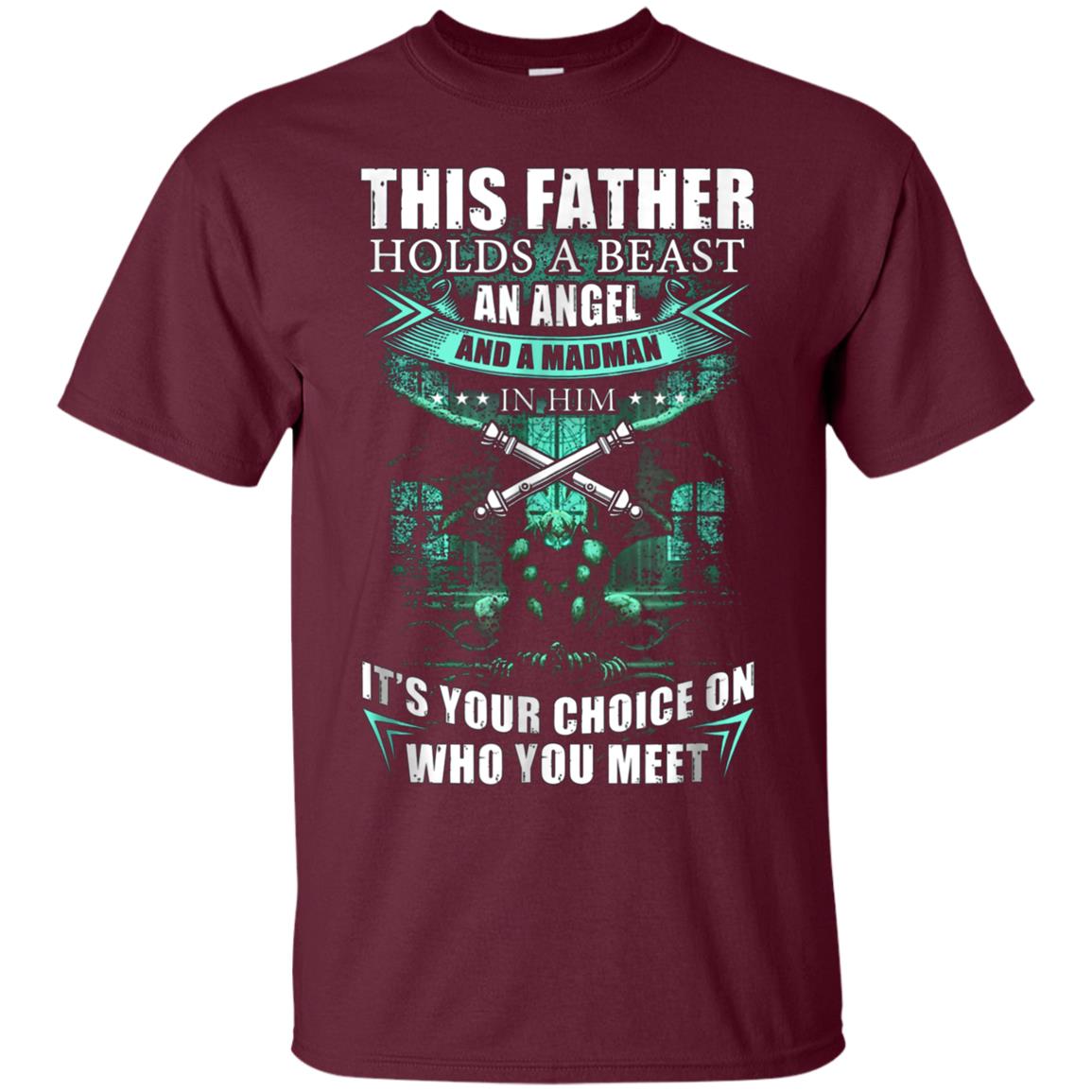 Artilleyman T-shirt , this father holds a beast an angel and
