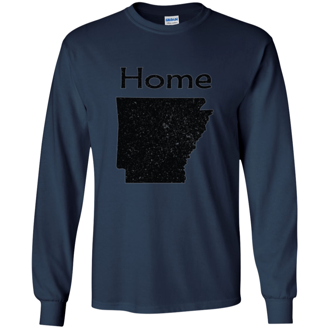 Arkansas Distressed Home State light long sleeve t-shirt