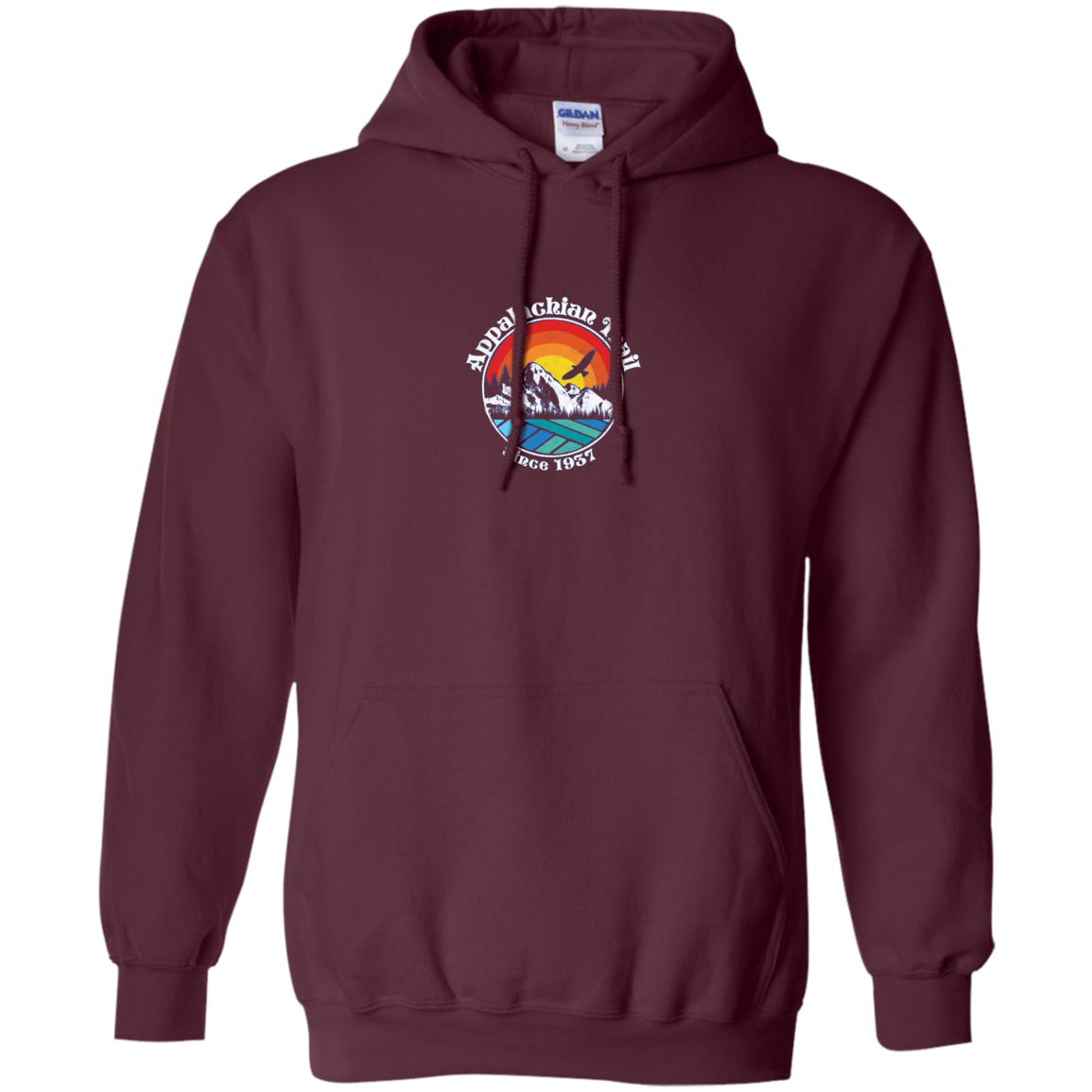 Appalachian Trail Scene Retro Mountains Long Sleeve T-Shirt