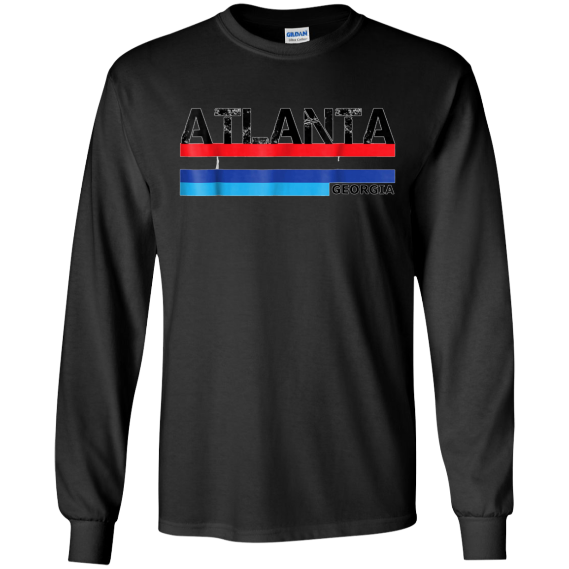 Atlanta, Georgia 1980s Vintage Style USA Colours T Shirt