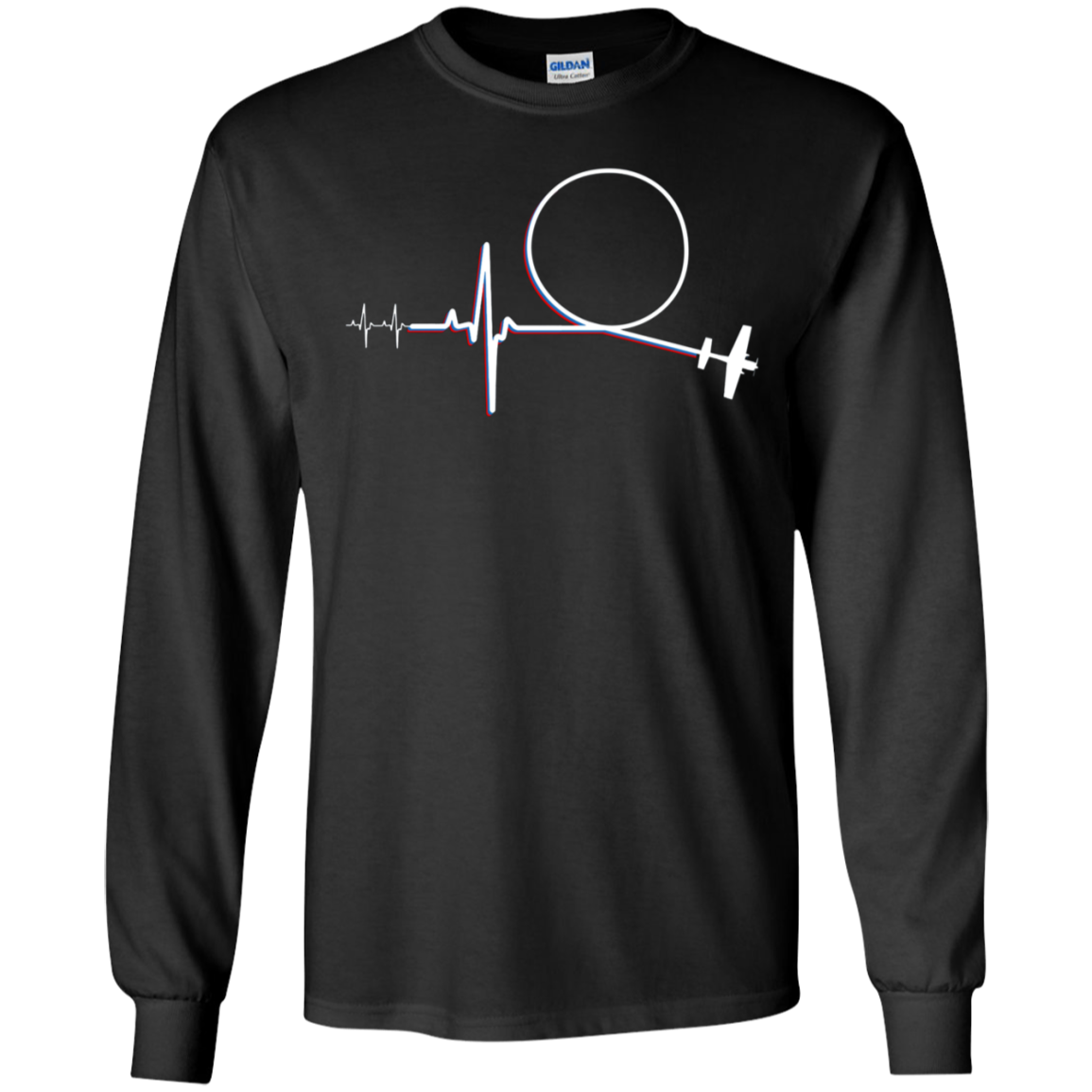 Aerobatic Pilot Heartbeat | Airshow Fan Aerobatic Pilot Tee