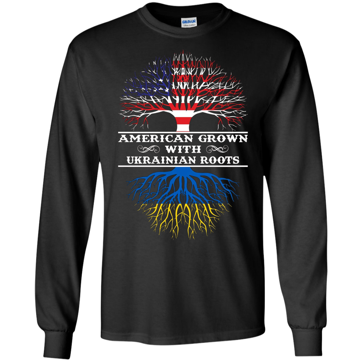 American Grown With UKRAINIAN Roots Tee Shirt