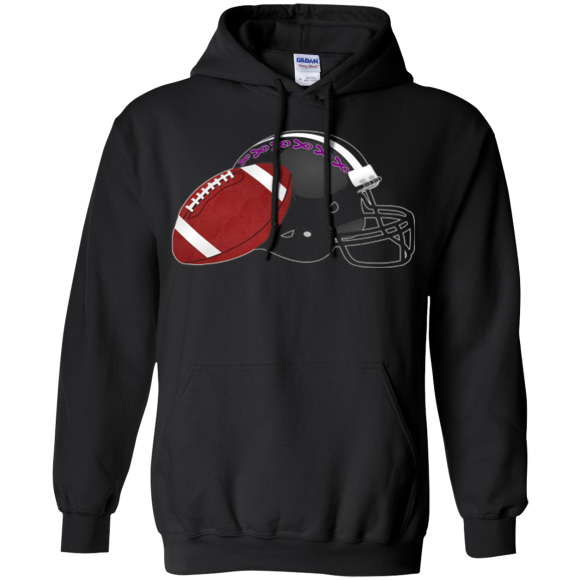 Alzheimer Awareness Purple Ribbon Shirt For Football Fans