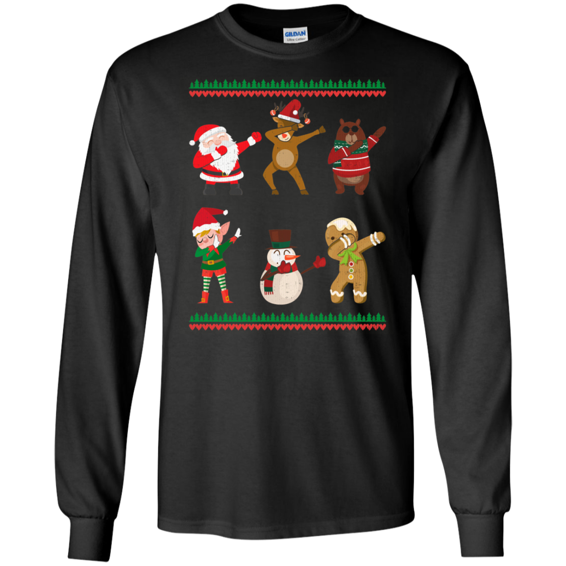 christmas Shirts dabbing santa and friends