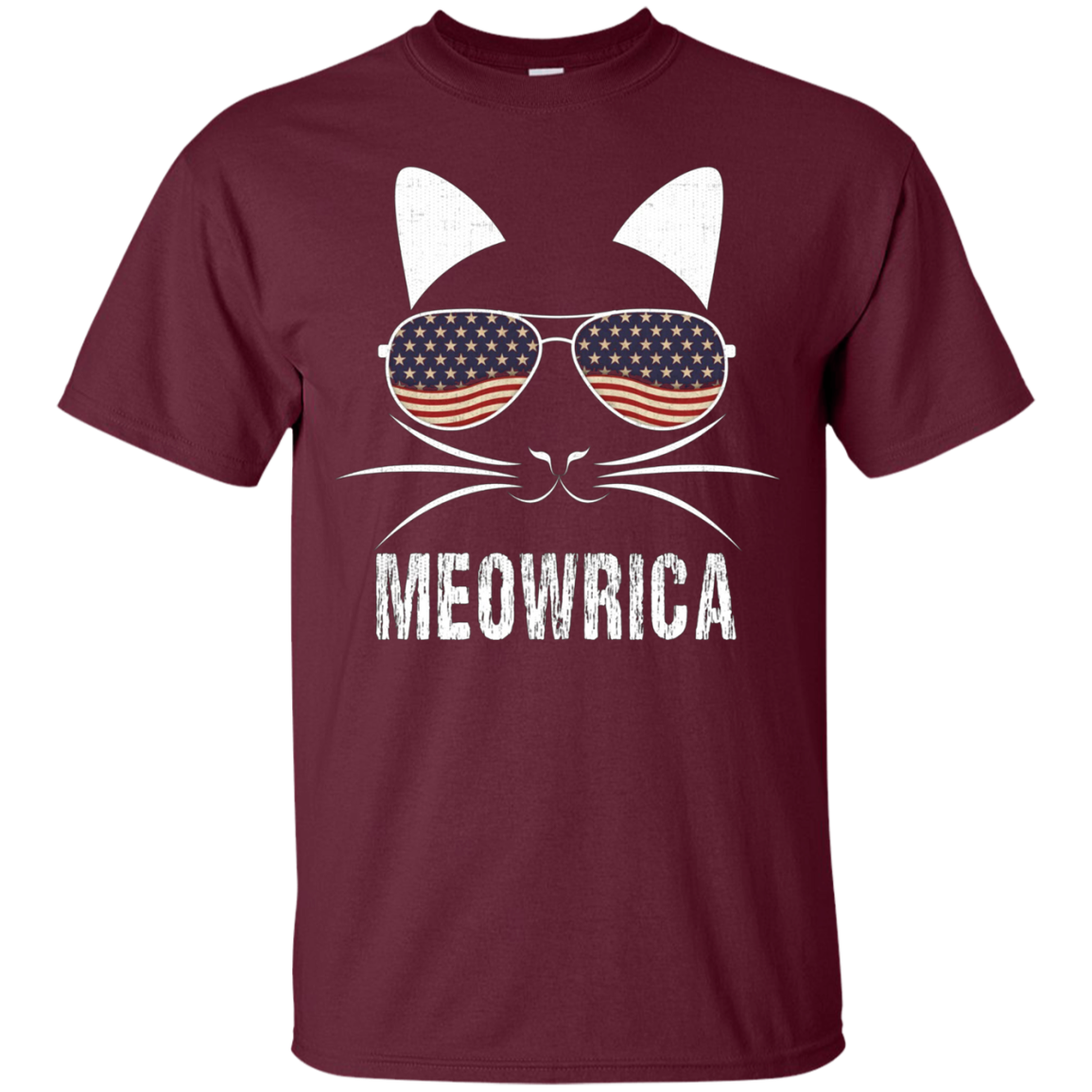 "Meowrica" Patriotic Cat T-Shirt