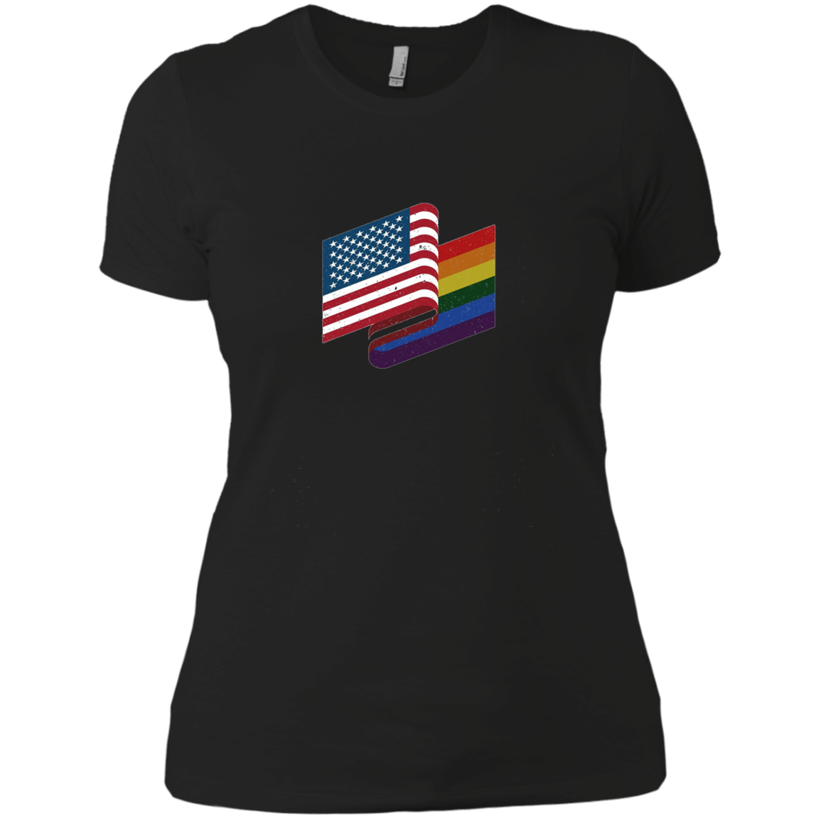 American Gay Flag Shirt, LGBT America Pride, 4th of July Tee
