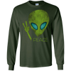 Image of Alien Peace Cool Funny T-Shirt Cute UFO Lover Birthday Gift