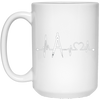 Image of Architect Heartbeat T-Shirt Funny Compass Architecture Gift