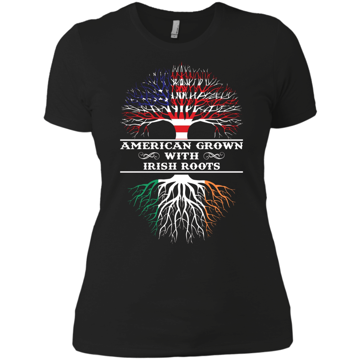 American Grown With Irish Roots Tee Shirt