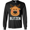 Image of Santa Reindeer Blitzen T-Shirt Christmas Group Costume Tee
