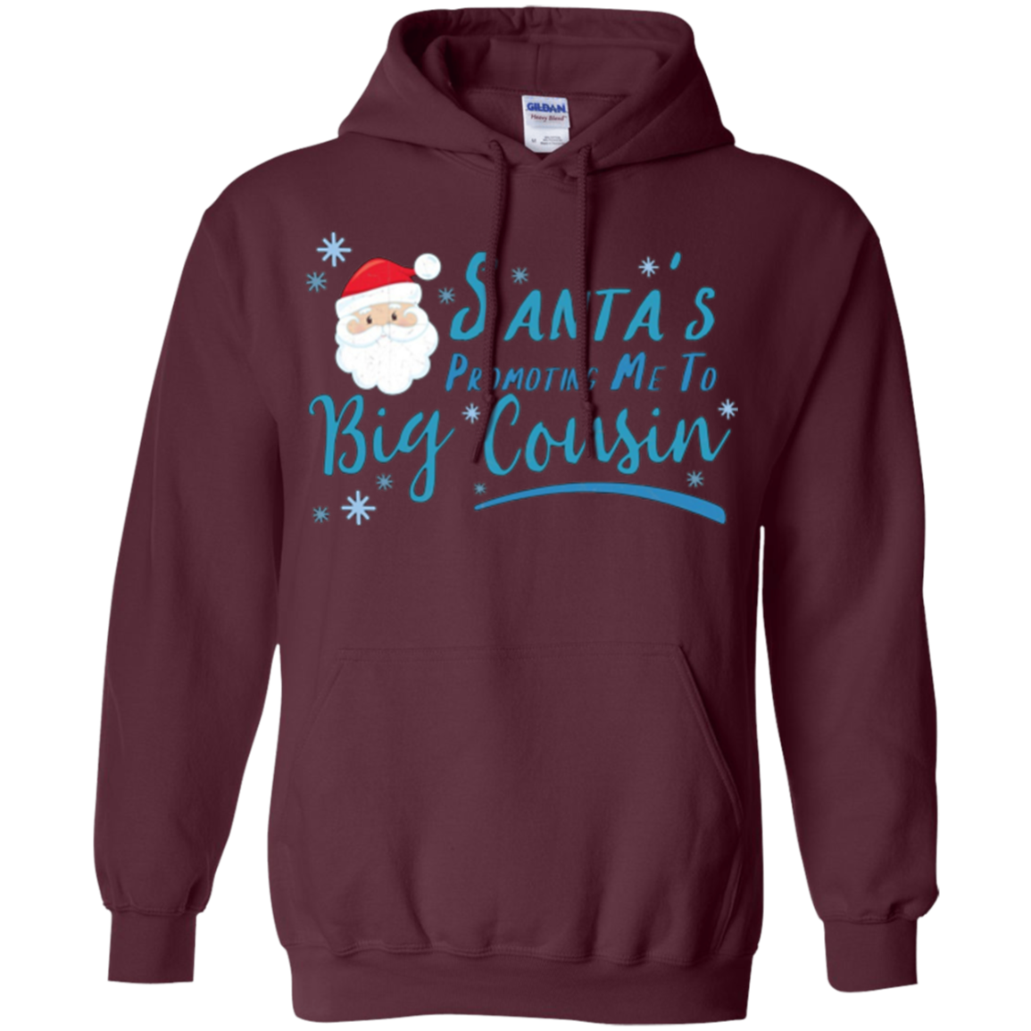 Santa's Promoting Me To Big Cousin Christmas Reveal Xmas Tee