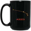 Image of Aries Star Chart Zodiac Long Sleeve T-Shirt