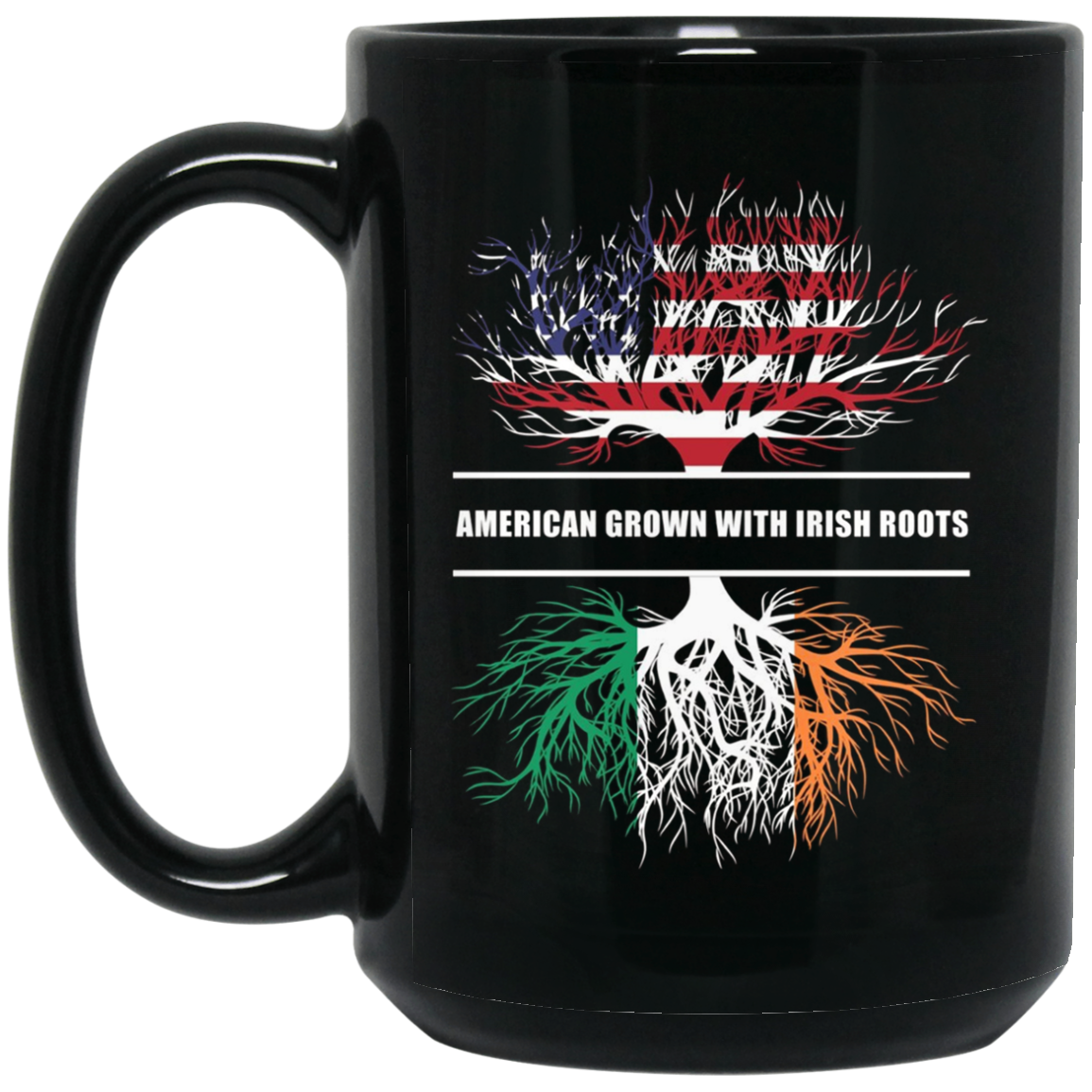 American Grown With Irish Roots T-Shirt Ireland Tee