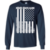 Image of American Flag No One Fights Alone Pride Ems Police T-Shirt