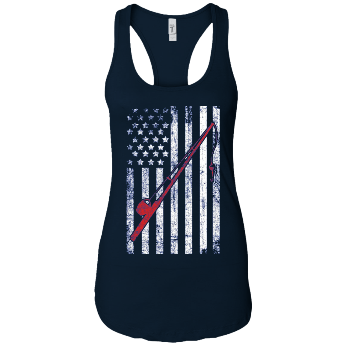 American Flag Patriotic Fishing T shirt