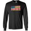 Image of American Vintage Tattered Flag patriotic tee shirt