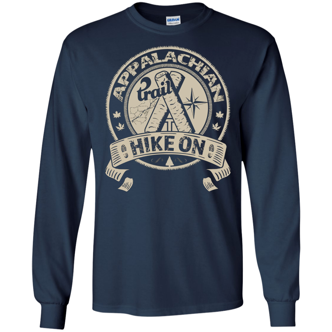 Vite de sentier des Appalaches sur l'aventure de randonnée de la carte T-Shirt