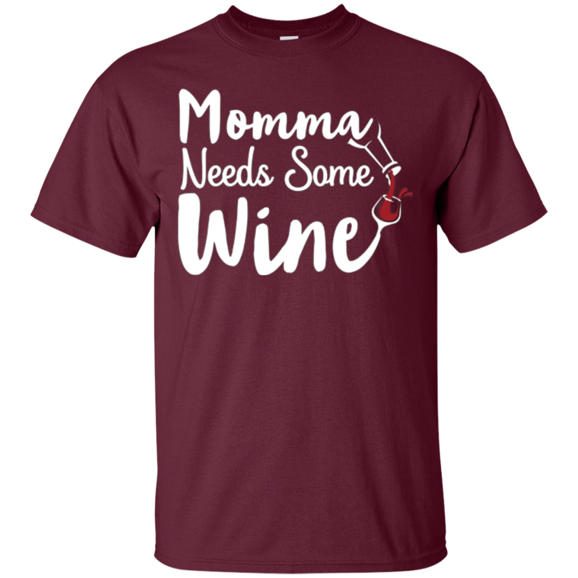 "Momma Needs Some Wine" Time for Relaxing Drinking T Shirt