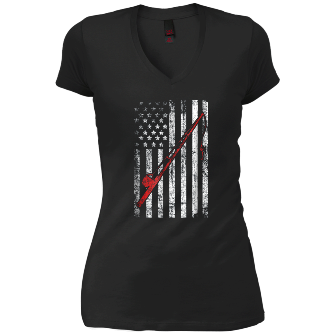 American Flag Patriotic Fishing T shirt