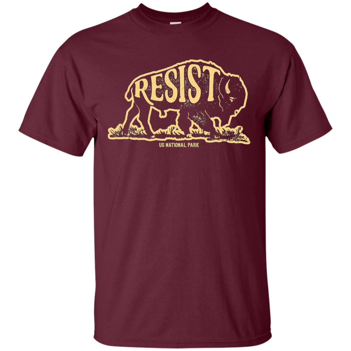 ALT US National Park Resist Service T shirt Bison Vintage