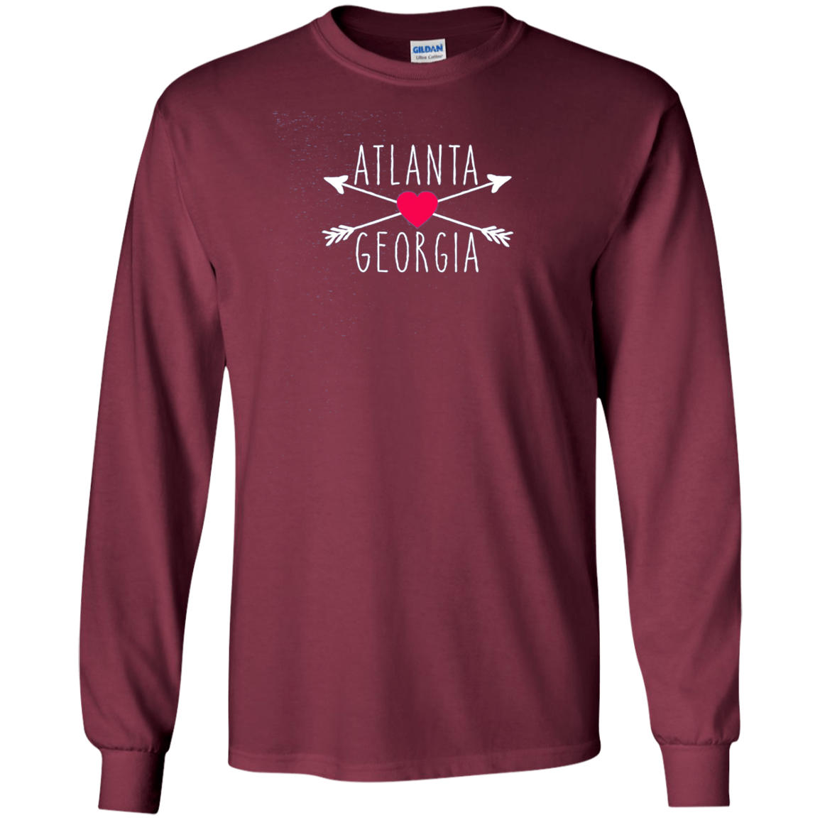 Atlanta GA Hearts and Arrows Tshirt by Scarebaby