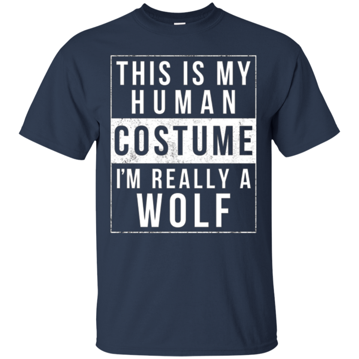 Wolf Halloween Costume Shirt Funny Easy for Kids Men Women