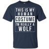 Image of Wolf Halloween Costume Shirt Funny Easy for Kids Men Women