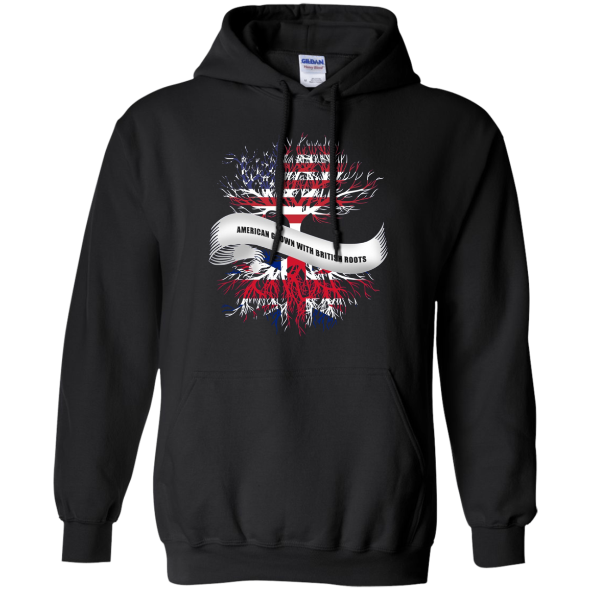 American Grown With British Roots T-Shirt Great Gift Tee