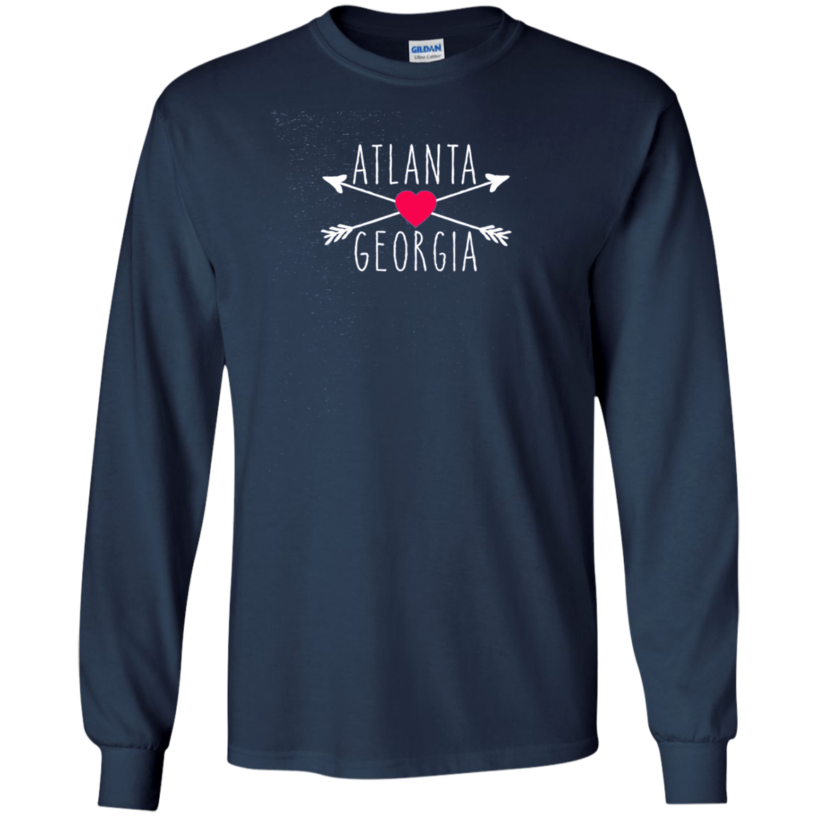 Atlanta GA Hearts and Arrows Tshirt by Scarebaby