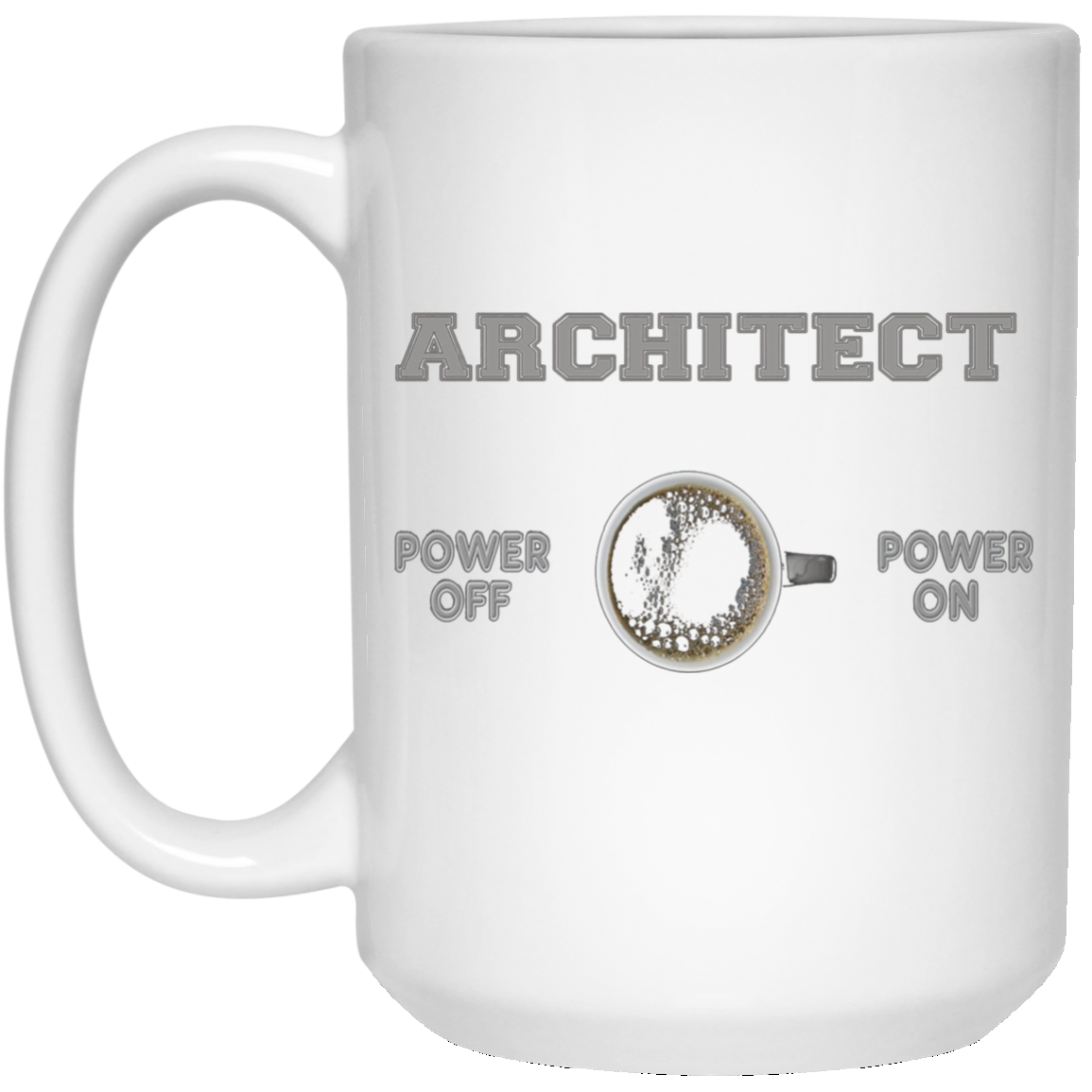 Architect T-shirt - Architect Powered By Coffee - Funny Gift