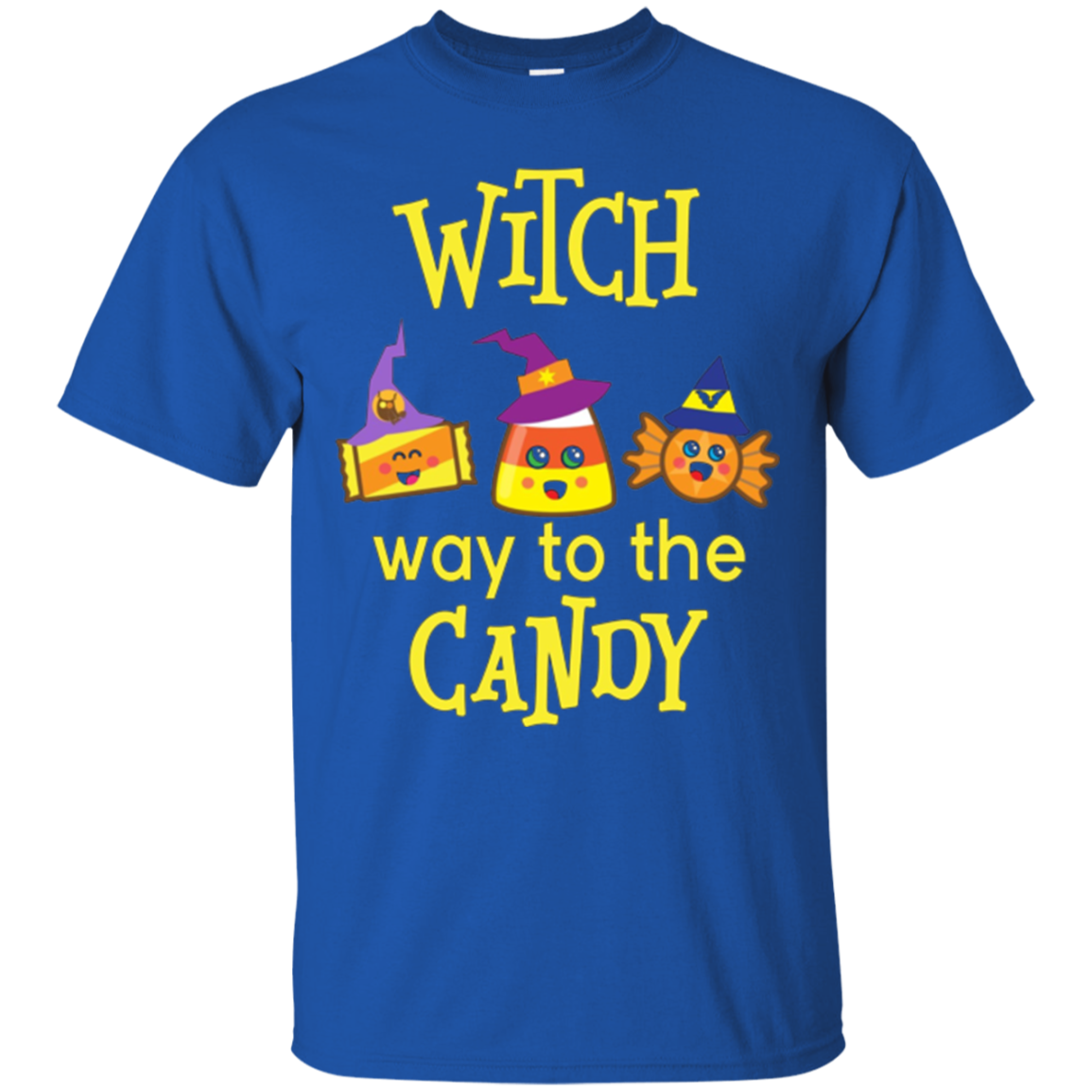 Comment on va pour les bonbons?Joli t - shirt d'Halloween.