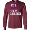 Image of Alzheimer's Awareness T-shirt I Wear Purple For My Godmother