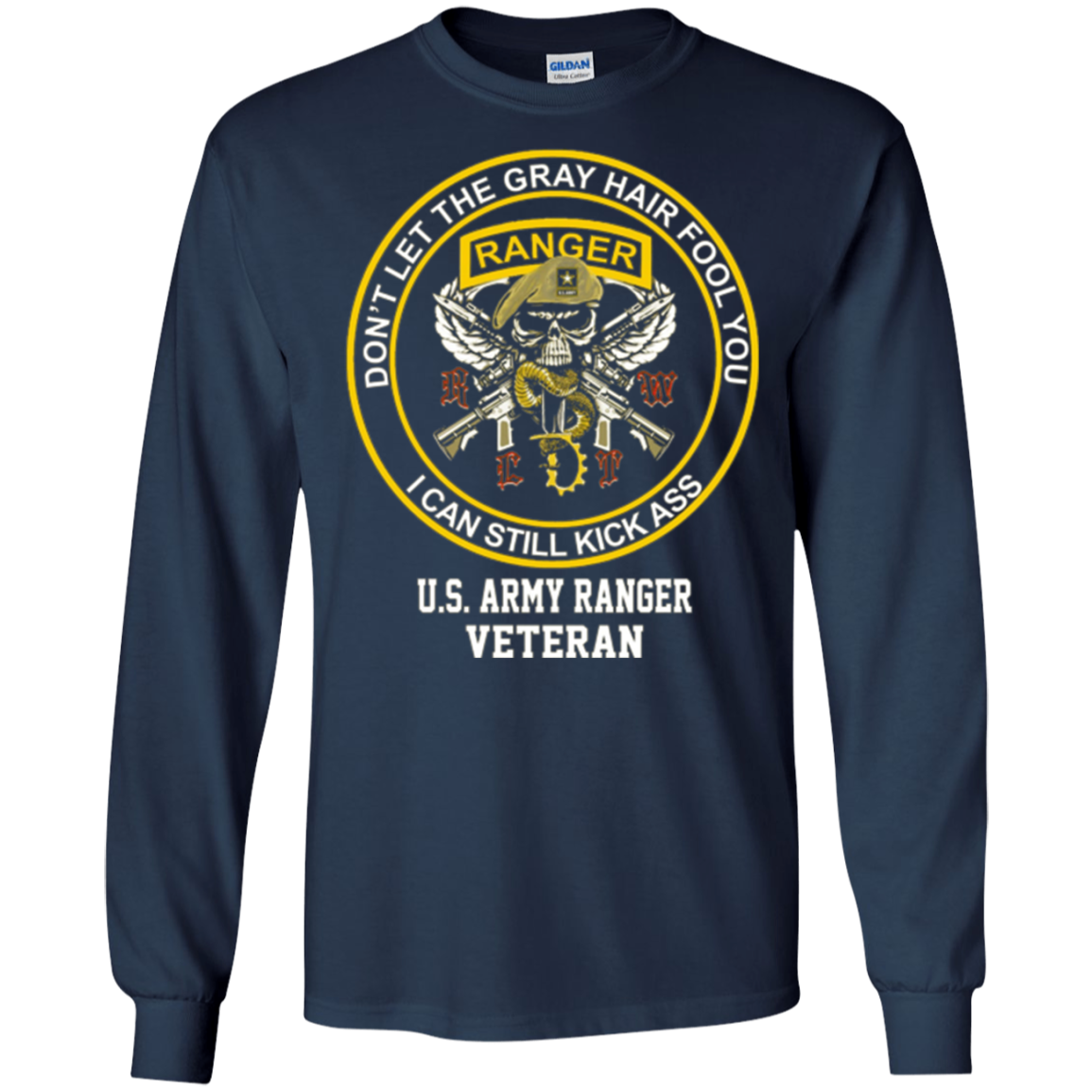 Army Ranger shirt- Don't let the gray hair fool you