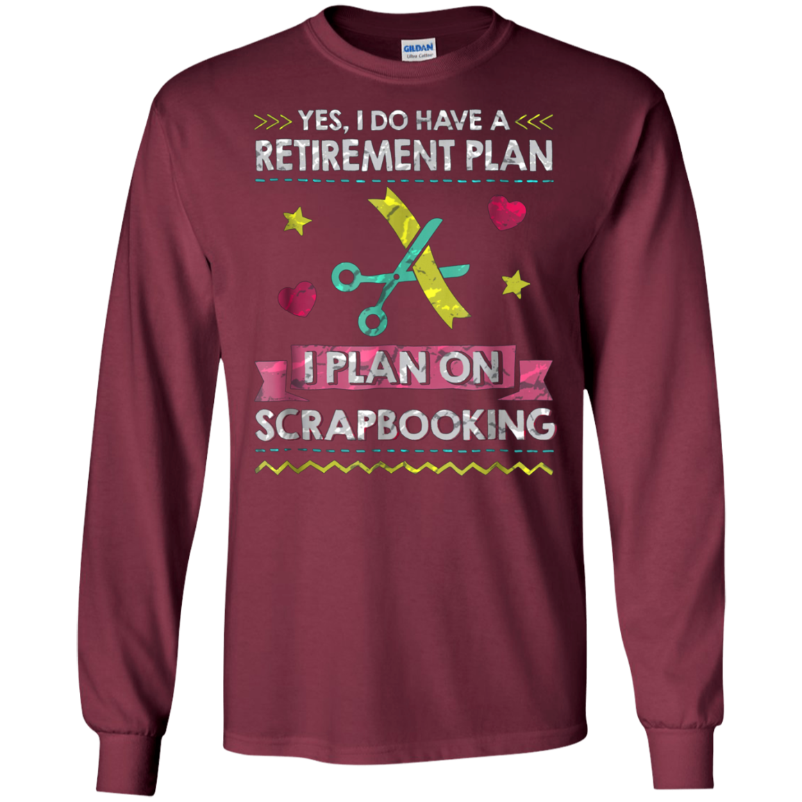 Artsy Scrap-booking Tee Perfect for Retiree