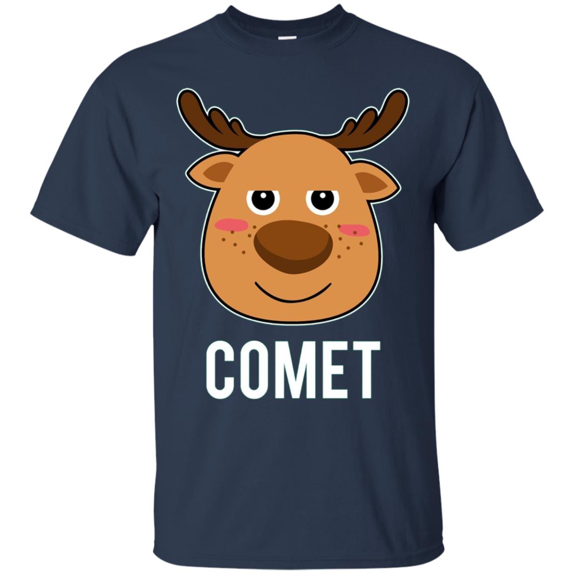 Santa Reindeer Comet T-Shirt Christmas Group Costume Tee