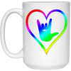Image of American Sign Language Tshirt I love you - Rainbow - Pride