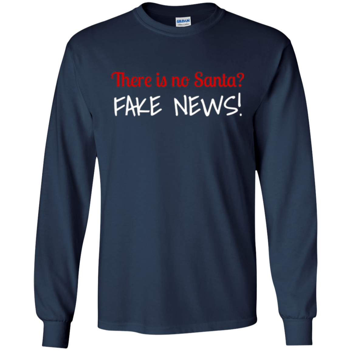 Santa Fake News T-Shirt Trump Joke Funny Christmas Gift