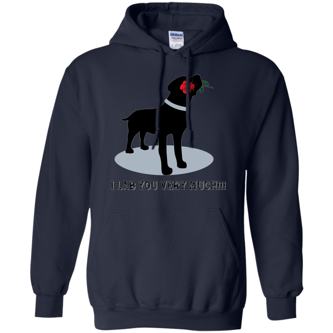 'I Lab You Very Much' Valentine's Day Black Labrador Shirt