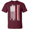 Image of American Flag Red Line USA Patriot July 4th Sleeves Shirt