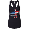 Image of American Flag Surfer Tee Shirt USA Love Surfing Surf Gifts