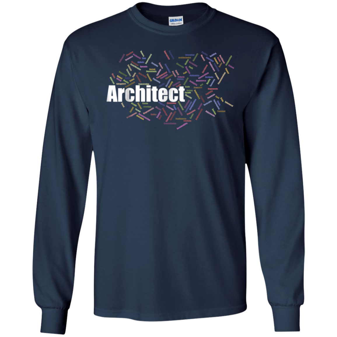 Architect Gift Terms T-Shirt Word Cloud Planner Draftsman