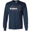 Image of Architect Gift Terms T-Shirt Word Cloud Planner Draftsman