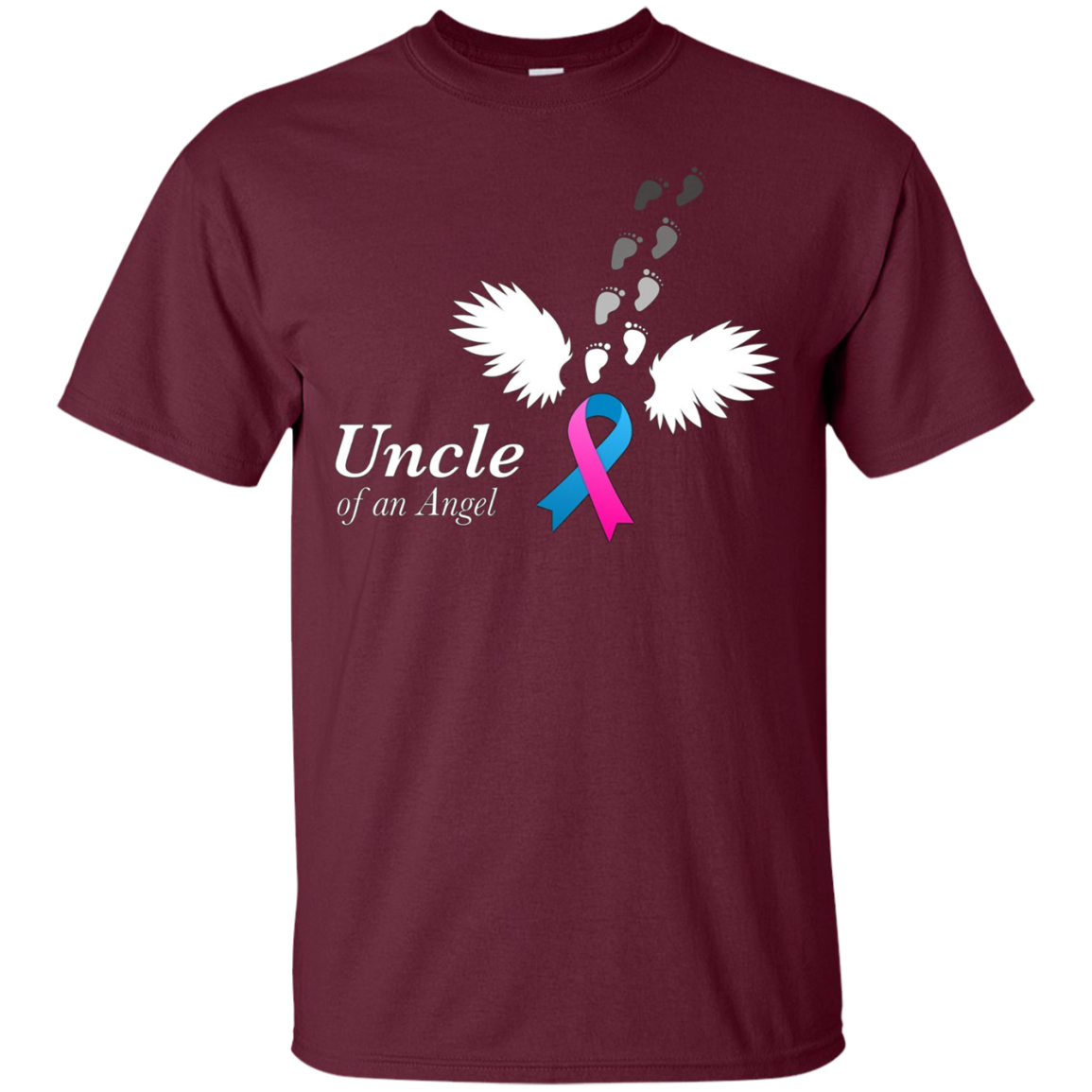 Angel Uncle T-Shirt. Miscarriage Awareness Infant Loss