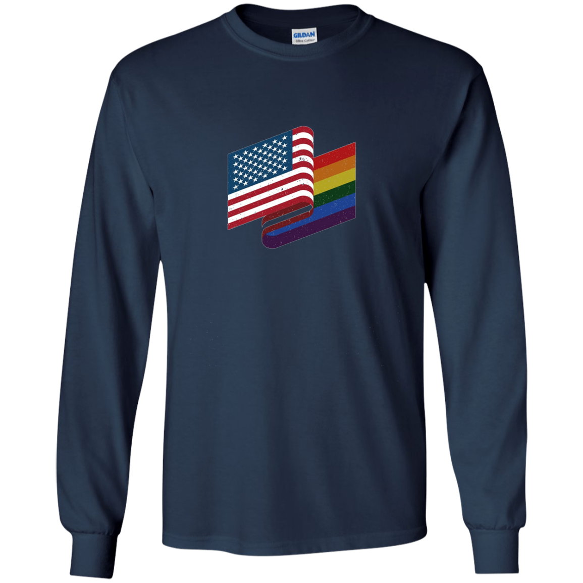 American Gay Flag Shirt, LGBT America Pride, 4th of July Tee