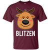 Image of Santa Reindeer Blitzen T-Shirt Christmas Group Costume Tee
