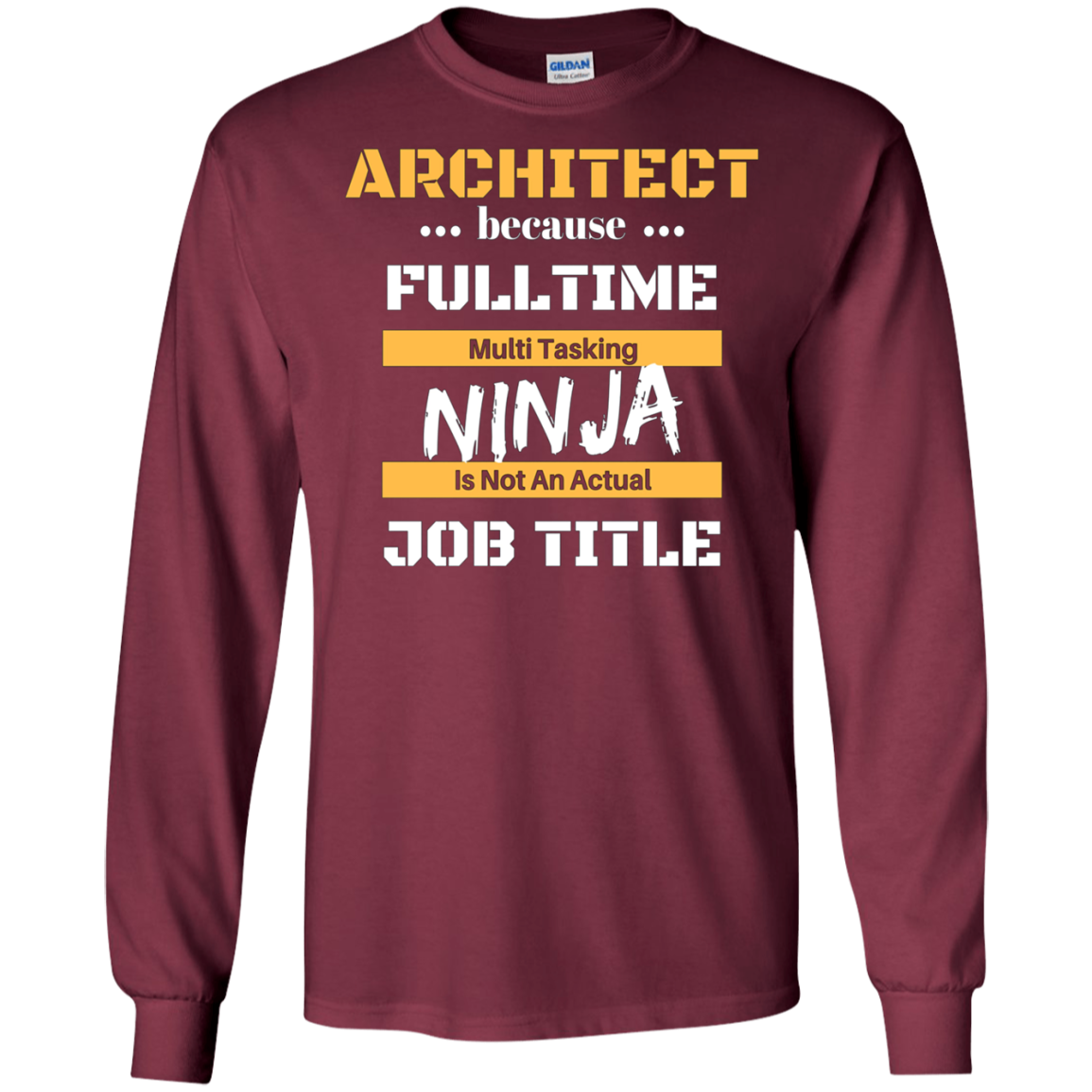 Architect Ninja Job Career Gift T Shirt Student Occupation